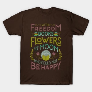 Flowers and the Moon T-Shirt